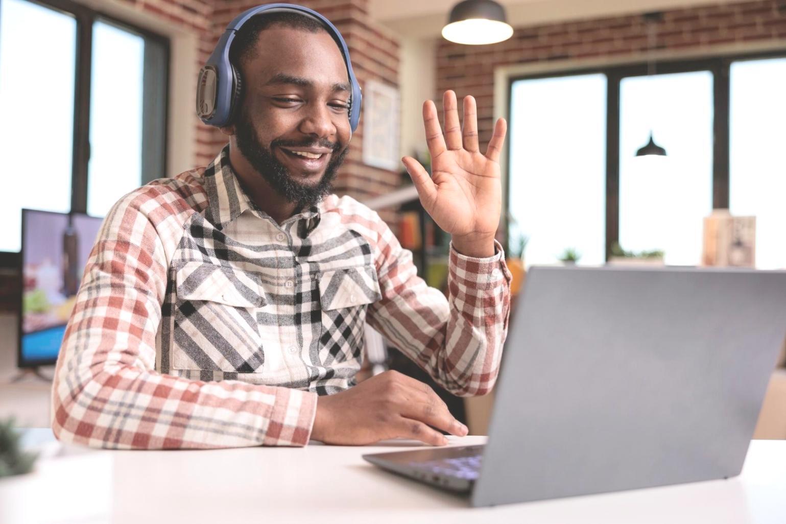 Business meeting discussing financial workflow improvements