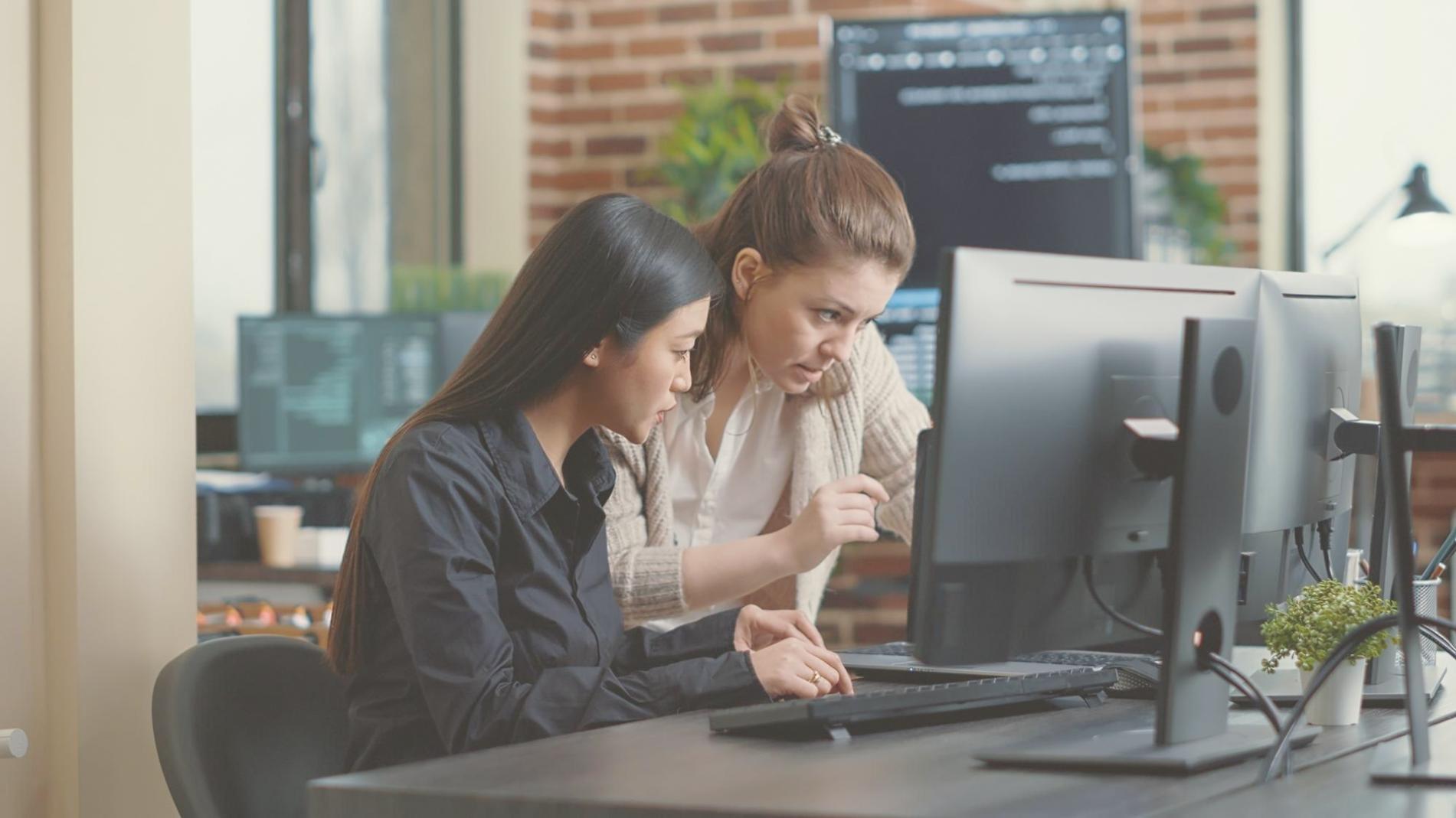 Financial professionals collaborating on workflow optimization strategies